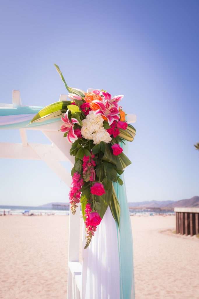 Wedding Flowers at Pismo Beach wedding
