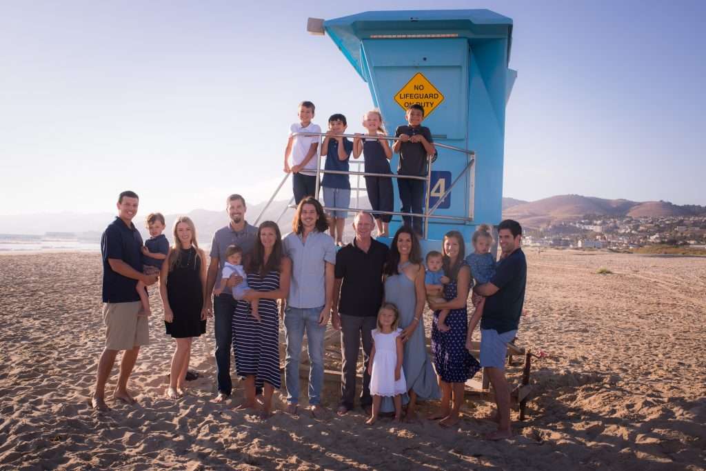Pismo Beach Family Photographer for large groups